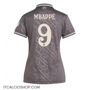 Real Madrid Kylian Mbappe #9 Terza Maglia Femmina 2024-25 Manica Corta